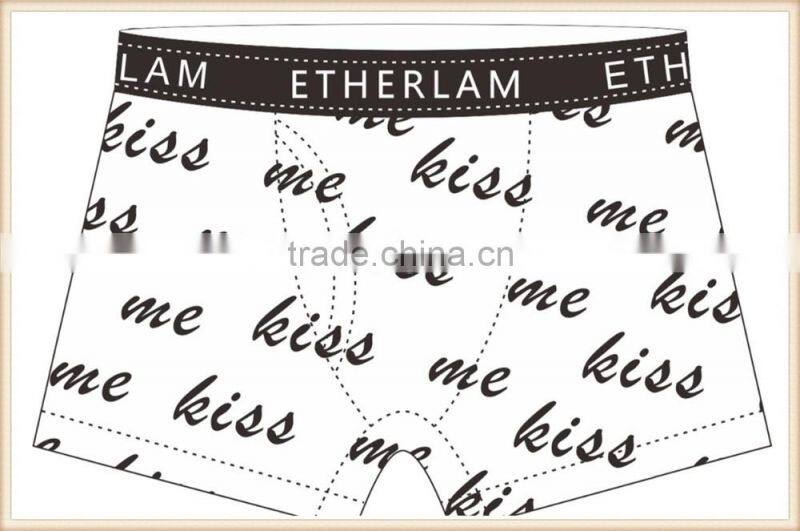 Couple Lover Kiss Black White 88% Polyester 12% mens underwear boxers,men custom boxer shorts, underwear for men