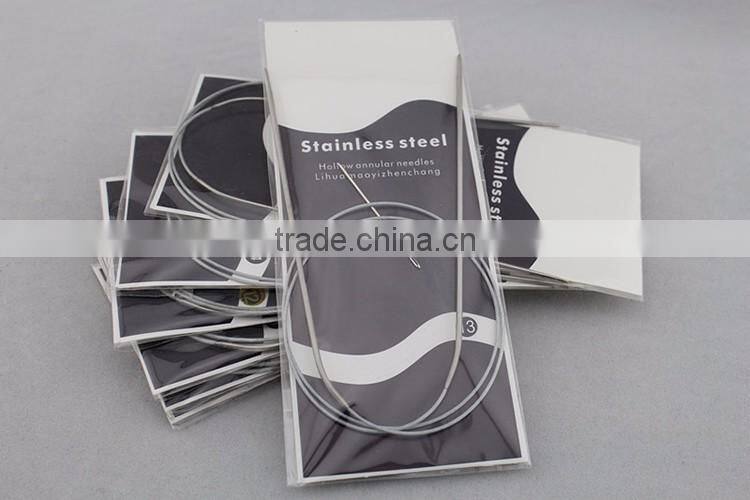 Hot Sale 11 Size 80 Length Stainless Steel Circular Knitting Needles