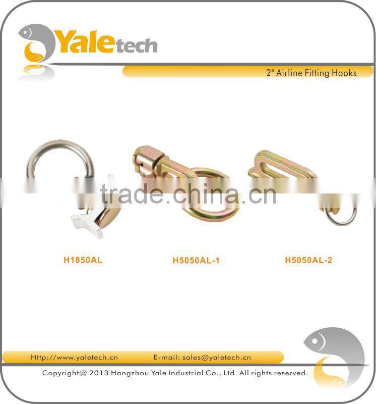 Hot double stud fitting with round ring for L track from china factory