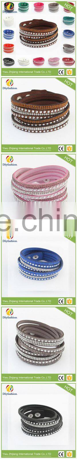 New Unisex Multilayer Leather Bracelet Christmas Gift Charm Bracelets Rivet Vintage Jewelry For Women And Man