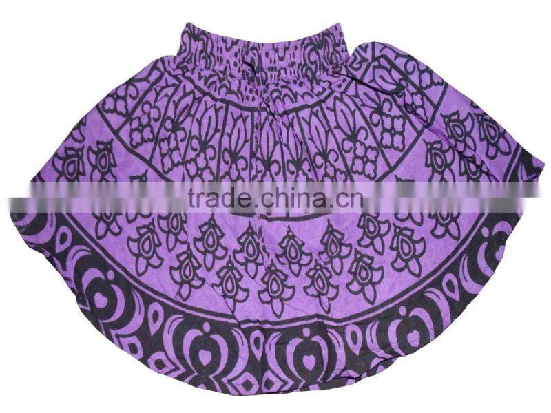 Indian Cotton Young Girls Mini Skirt