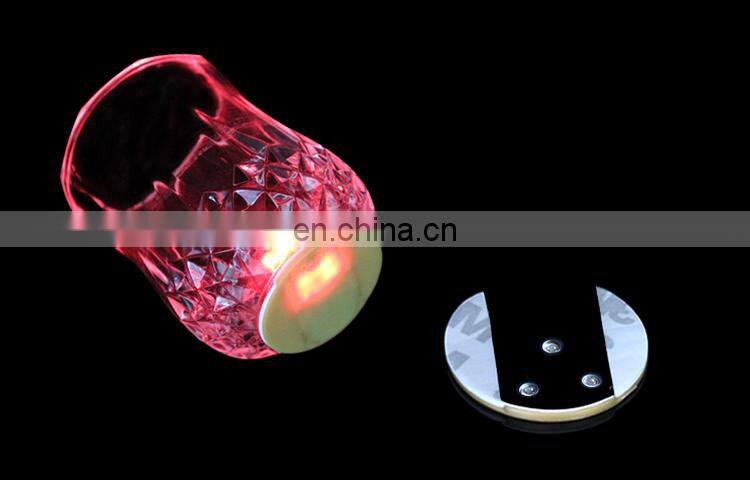 Wholesale Party Item Glow In The Dark Led Bottle Sticker Coaster
