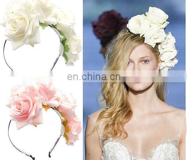 New listed in the market flower headband festival boho for wedding FH1514
