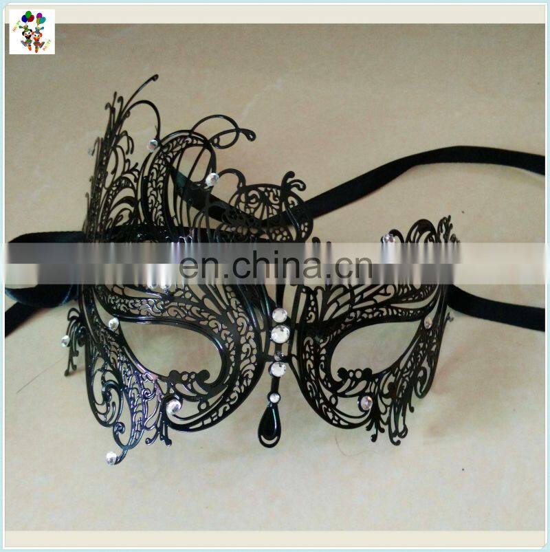 Carnival Mardi Gras Masquerade Black Sequin Party Masks HPC-0461