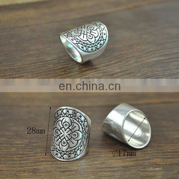Delicate arrow flower engraved rings fashion sparking rings jewelry