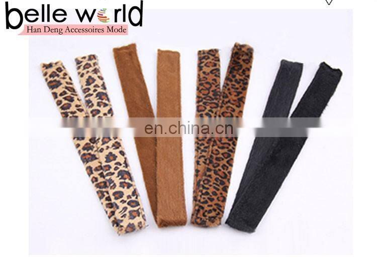 Black and Leopard print Donuts Bud Head Band Ball Fabric French Twist Magic DIY Tool Bun Maker