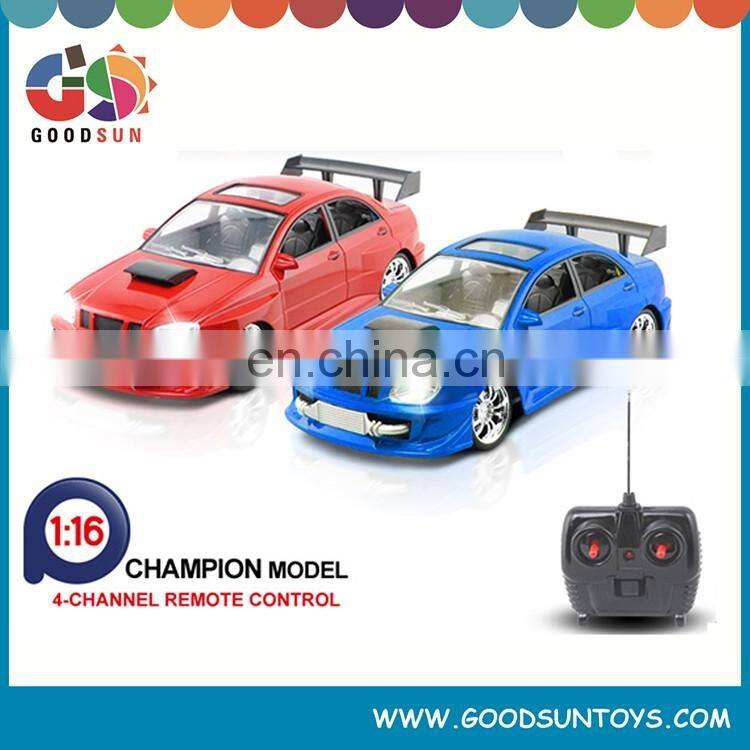 Best selling 1:16 rc racing toys car 4 channel rc car toys made in china with light and Rechargeable Battery