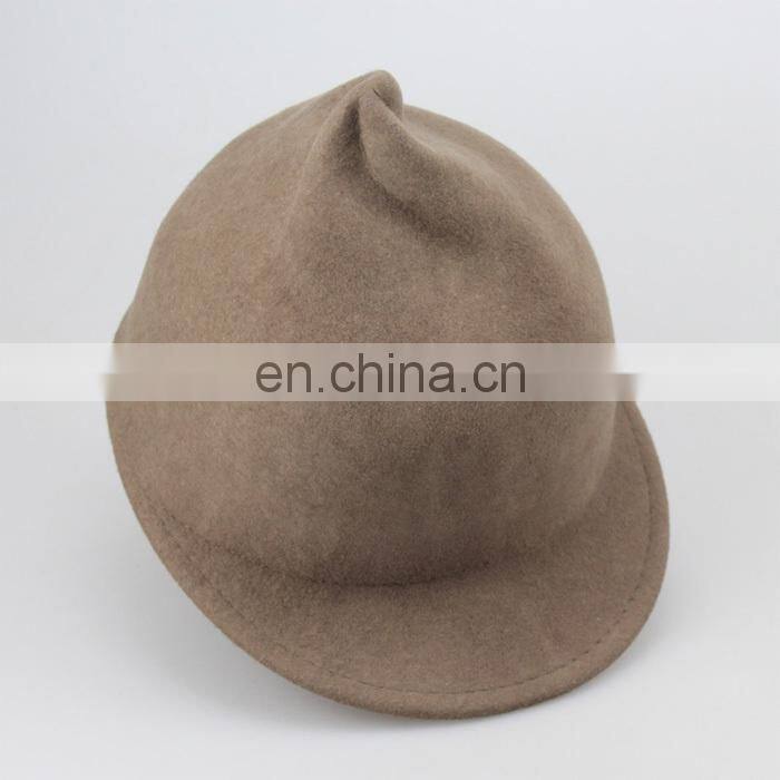 2017 Hot Selling Cheap 100% Wool Fedora Cycling Funny Cap And Hat