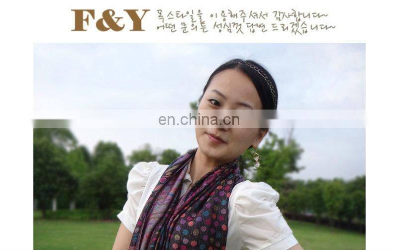 2012 fashion polka dot shawl pashmina wholesale