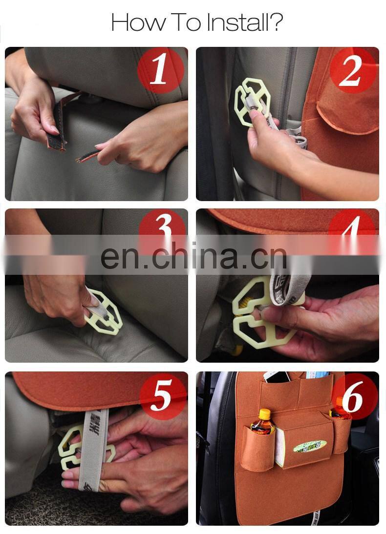 New Arrival Multi-Pocket Seat Back Storage Bag Car Back Seat Organizer