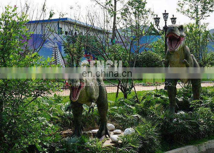 amusement park playground robotic dinosaur