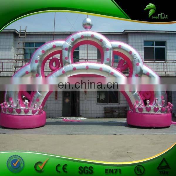 Pink Inflatable Wedding Arch / Oxford Or PVC Inflatable Arch