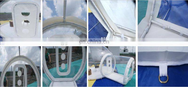 Best Selling Inflatable clear bubble tent / Two room inflatable bubble lodge tent