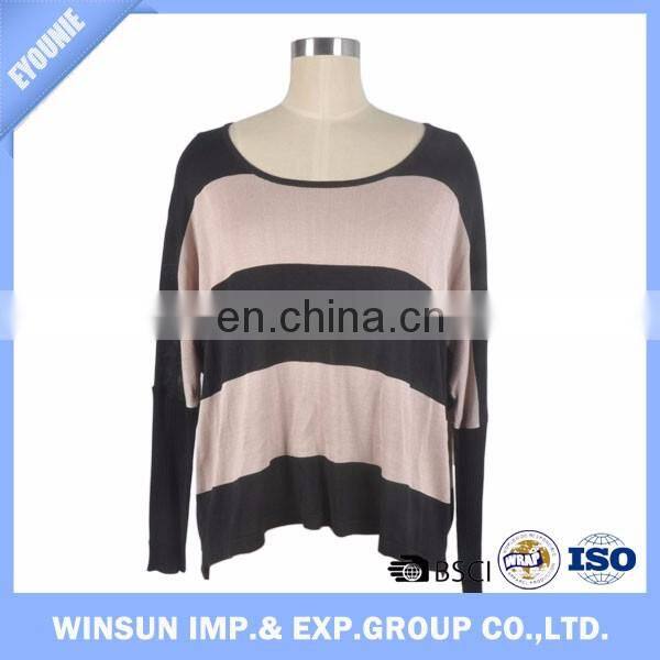 Sweater Women 2016 Stripe Long Sweater Casual Long Frog Dress