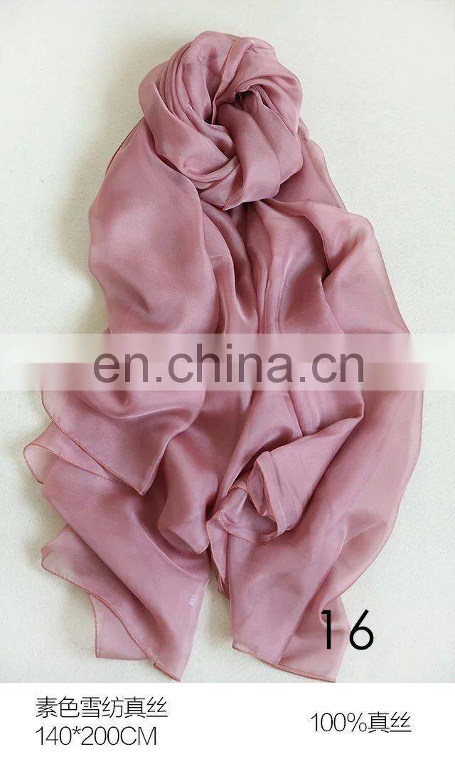 instant hijab white silk scarf for painting pure silk scarf
