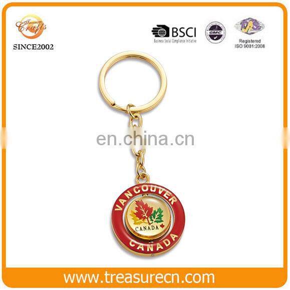Zinc alloy bag charms metal key chain promotional
