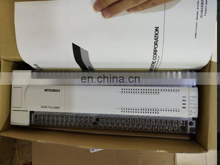 Original Mitsubishi PLC FX 2N-80MR-ES Controller Programmable Logic Controller