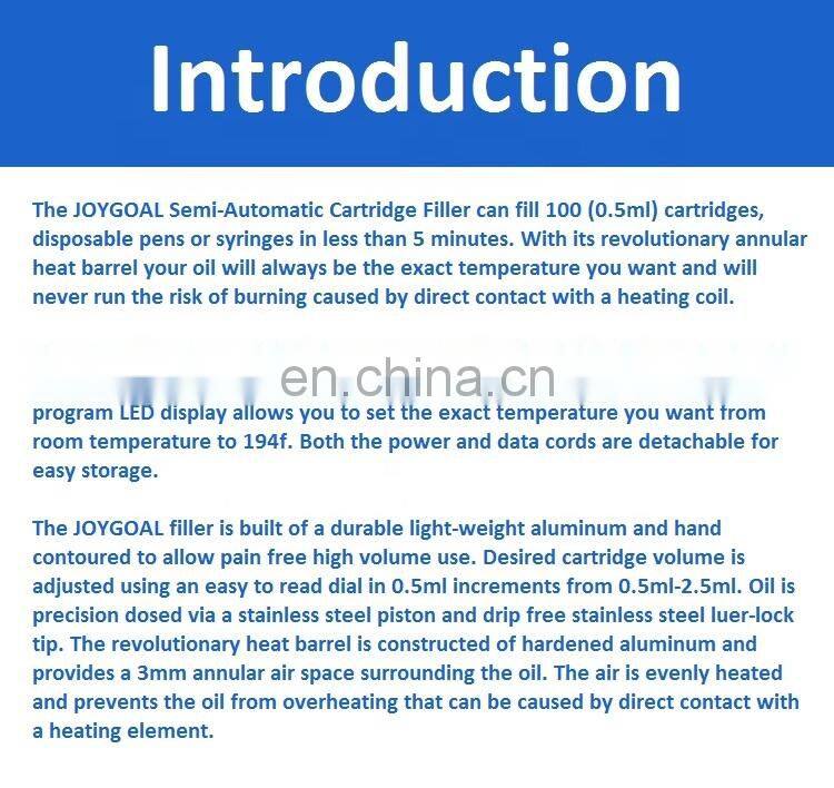 Semi-automatic gun filling machine fiftyshot for oil