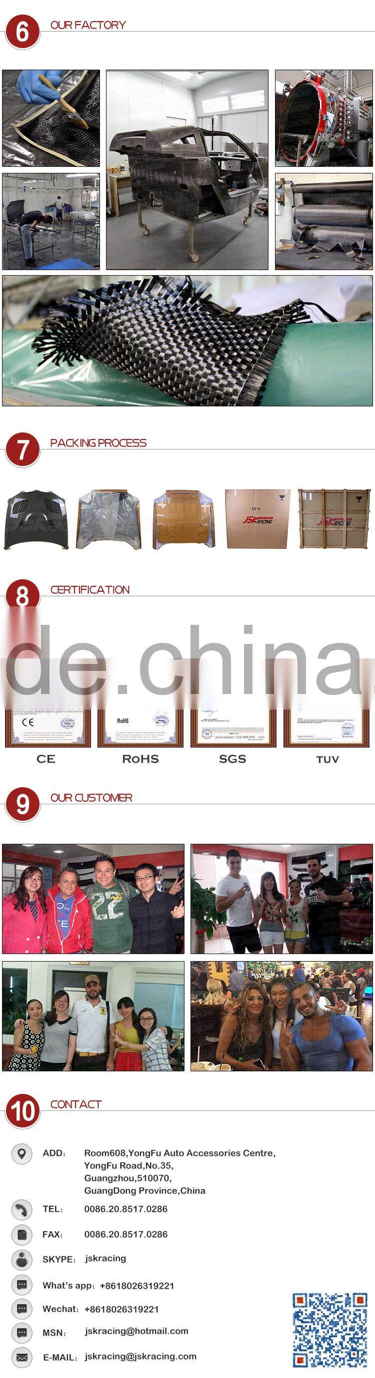 OEM STYLE CARBON FIBER HOOD FOR LAMBO GALLARDO LP550 LP560 LP570