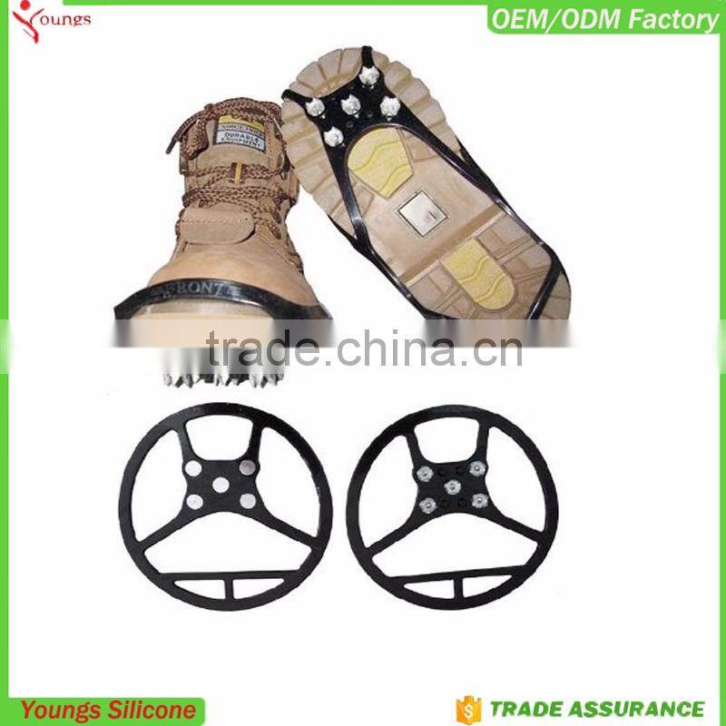 2016 winter spikes shoe snow protectors silicone anti-slip ice cleats ice shoes spike