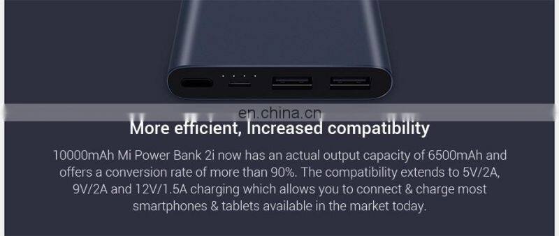 Xiaomi Original Mi Power Bank 3 18W 10000mAh Quick Charge Dual-USB Aluminium Powerbank Fast Charger Portable External Battery