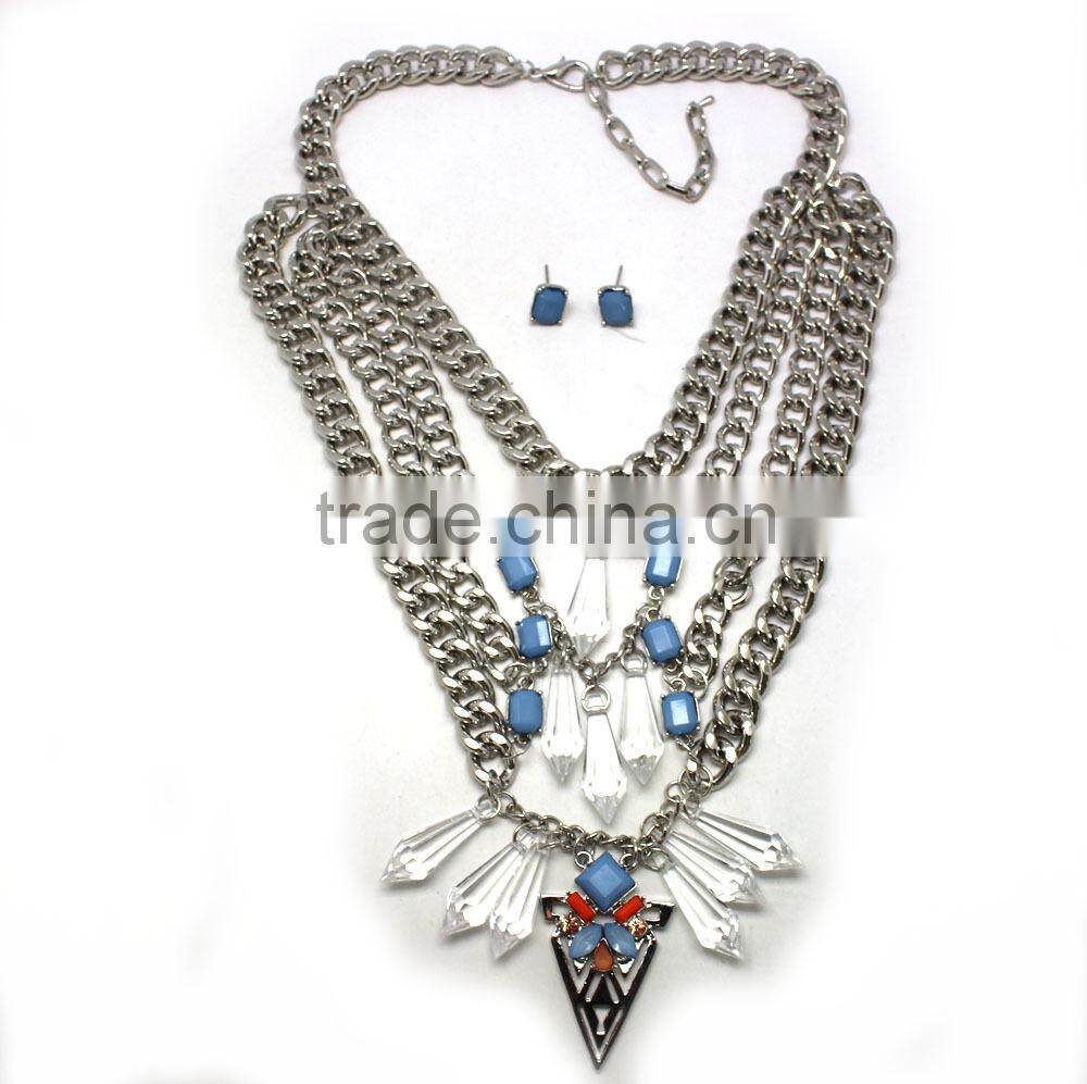 Wholesale yiwu jewelry set 2015 newest gold plated african beads fashion jewelry sets