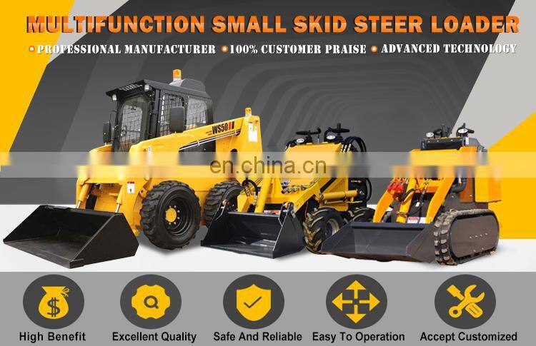 New Arrival Crawler Type Mini Skid Steer Loader With Lowemoer