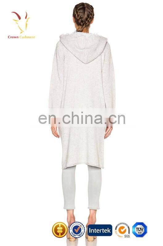 Women Fashion Hooded Cardigan Knitting Patterns Knitted Long Cardigan