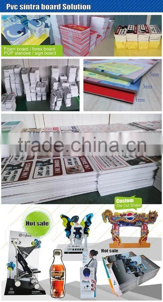 1mm 3mm 5mm die cut PVC sintra sheet, PVC foam board,cardboard pringting