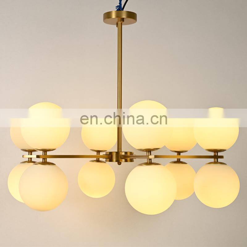 Moonshadow bedside modern lamp accessories industrial glass ball chandelier