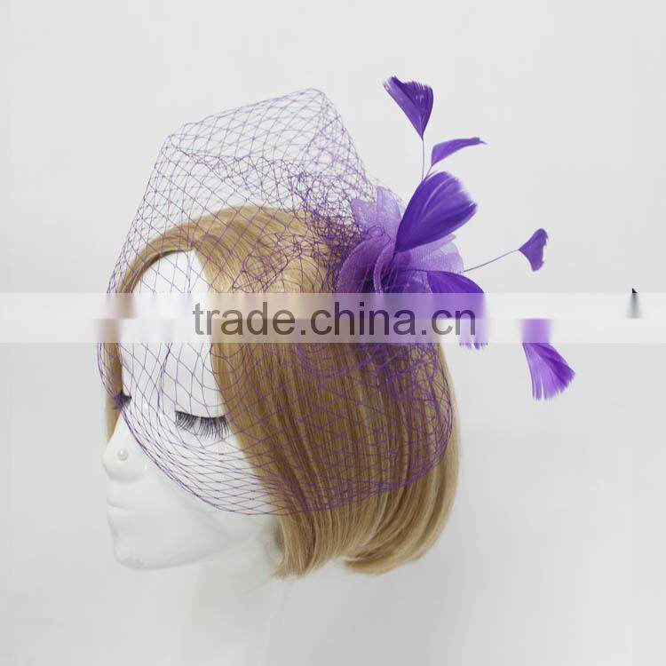 Wholesale Colors Fascinator hairclip For Party/Christmas