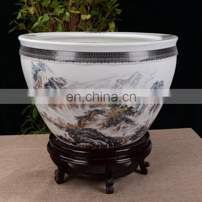 Retail Large Colored Porcelain Garden Decorative Items Plant Pots