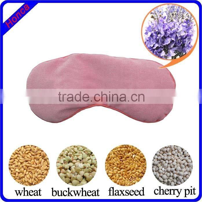 Wheat flex seeds buckwheat cherry stone filled lavender herbal eye pillow mask