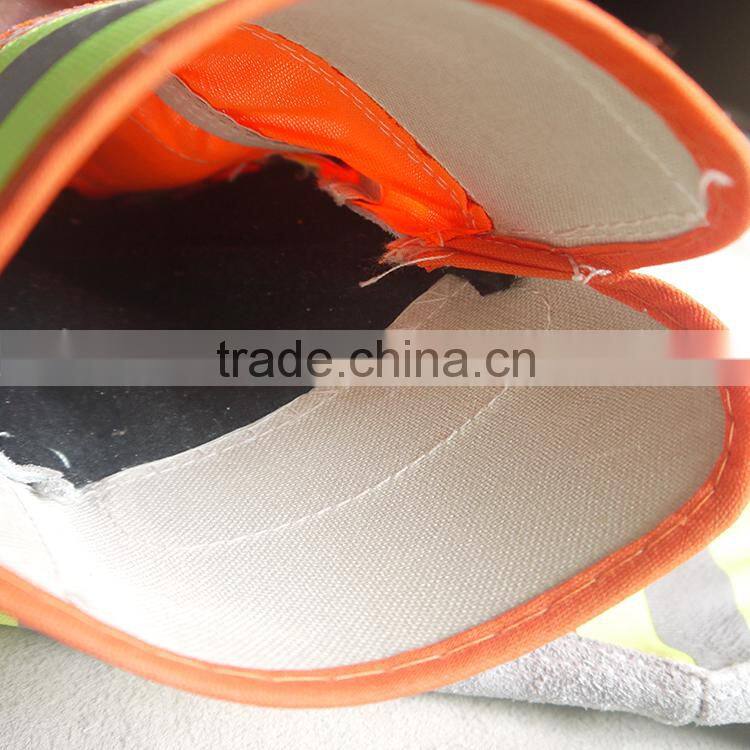 10.5"AB grade cow split leather working Gloves, reflective leather safety gloves, larbor gloves, garden gloves