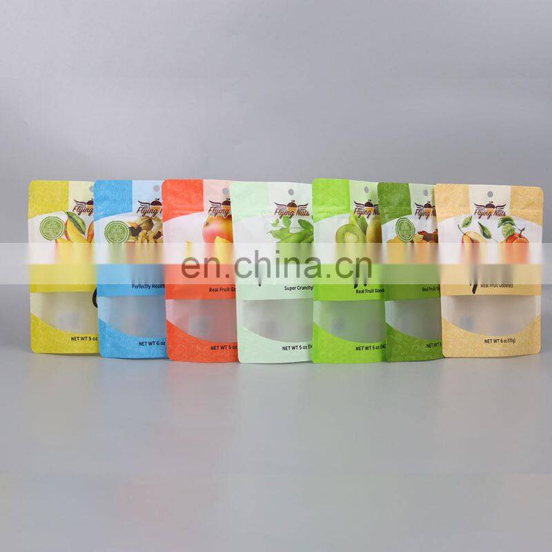 Laminated custom printed Plastic mylar Food Packaging dried mango Pouch Bag Packing with zipper