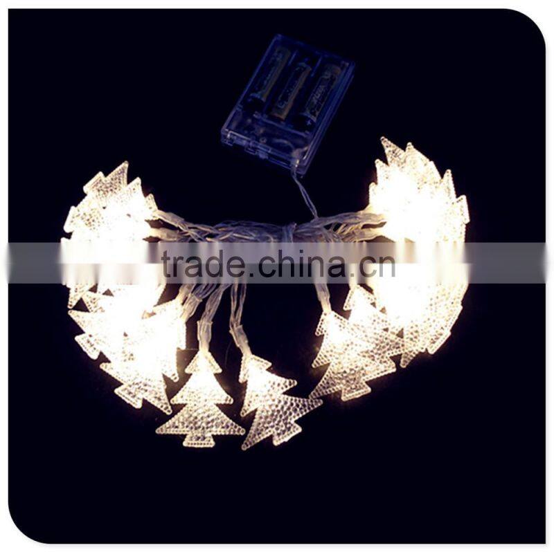 20L warm white frosted tree decos christmas decor battery operated light