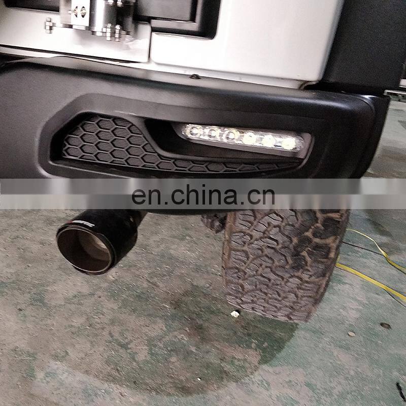 Steel Rear Bumper with Light for Jeep Wrangler JK 2007+ Auto Accessories Black Rear Bar