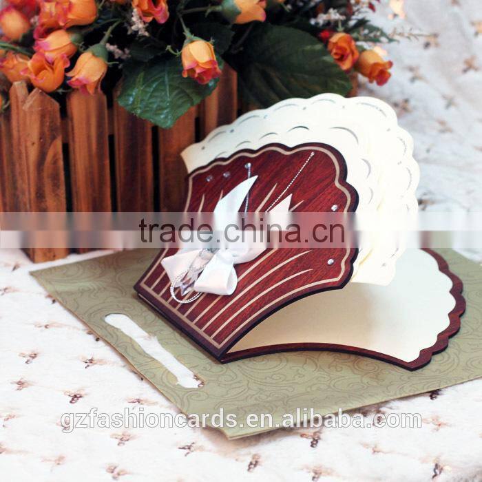 2014 Luxury Wooden Wedding Invitations