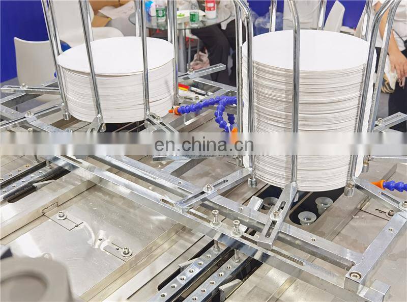 PP600H Automatic take away pizza tableware Paper Plate Forming Machine, festival fruit candy carton tray making machinery