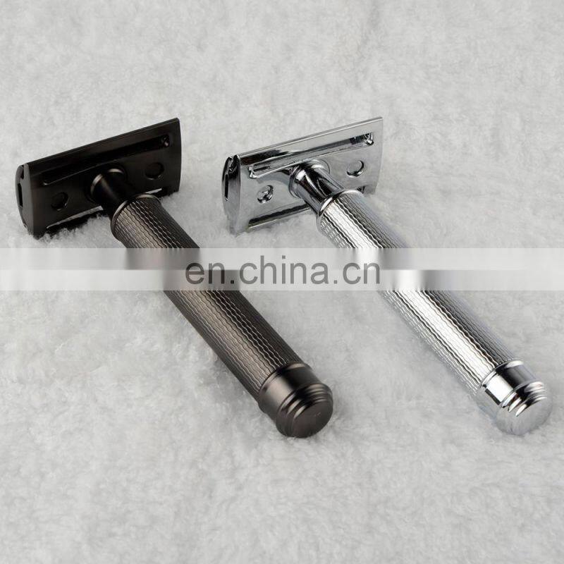 Skin Cleaning Single Use Double Shave Razor Black Handle