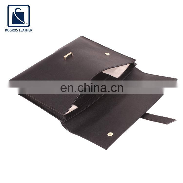 Eye Catching Deisgn Stylish Loop Closure Type Unisex Genuine Leather Laptop Slip