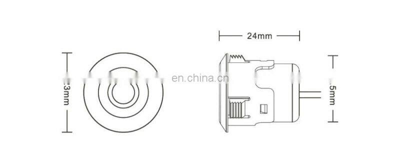 Universal high power waterproof IP67 12V/24V led car daylight eagle eye daytime running lights
