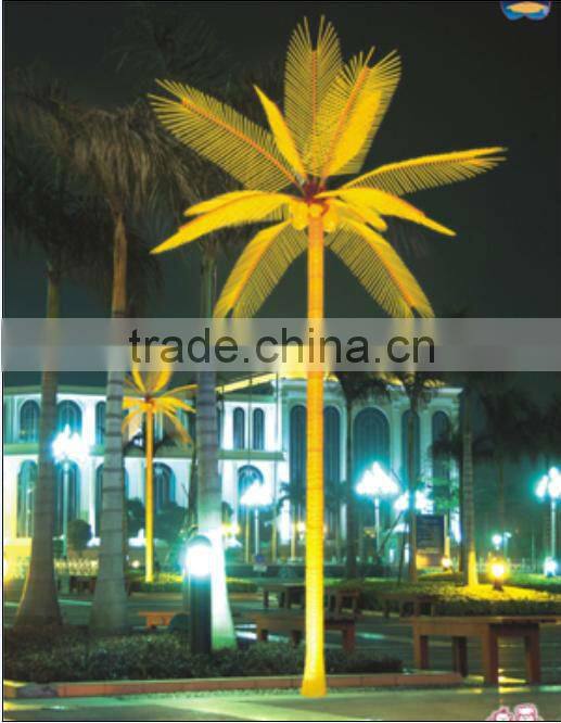 2014outdoor&indoor artificial coconut led tree light/artificial LED coconut tree light- LED tree branch light