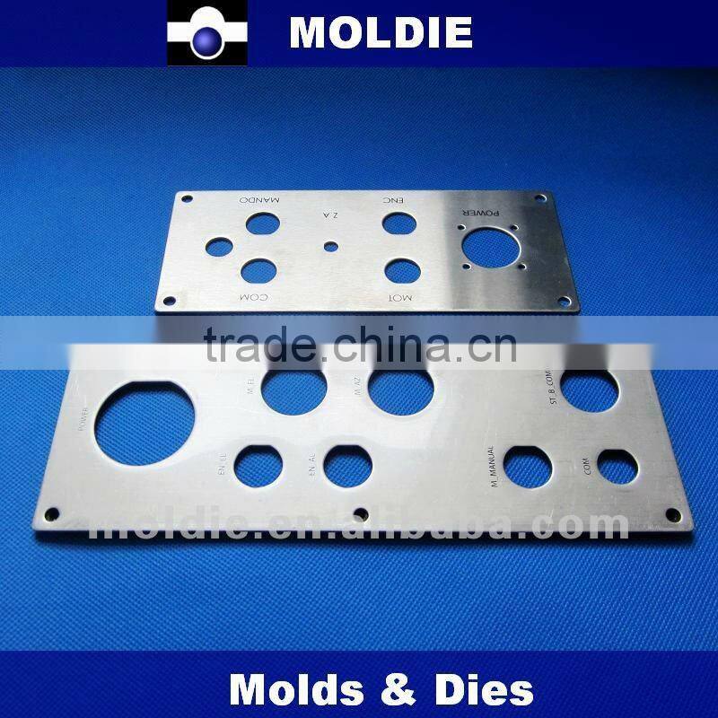 Punching plate of panel