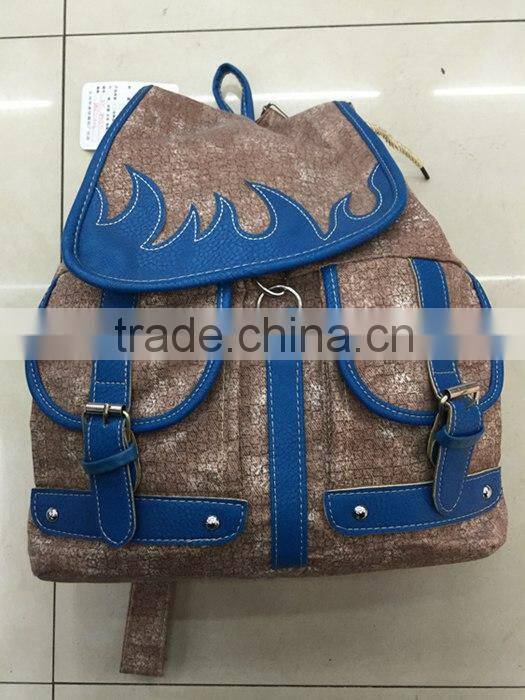 Flower image printed China school bag backpacks