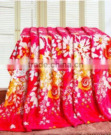2013 hot sale! 100% polyester super soft solid color/printed dyed flannel baby blankets