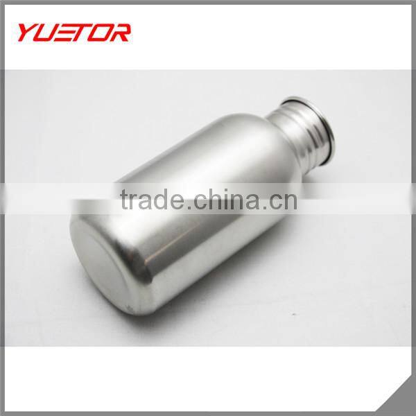 Aluminium Sports Gym Water Bottle 600ml Cycling Hiking Flask on Carabiner