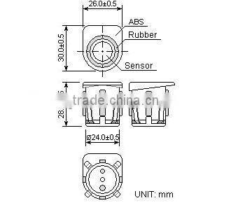 High quality parking ultrasonic sensor NU40D24TR-1