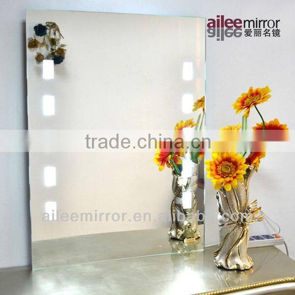 mirror lights around,fashionable cheap round magnifing cosmetic mirror