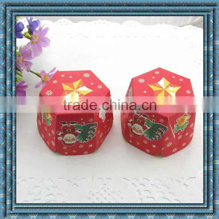 Hot sale Hexagon shape high temperature cake cup,bread cup